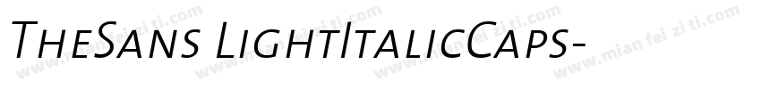 TheSans LightItalicCaps字体转换